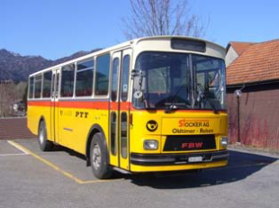 Im alten Postauto unterwegs!