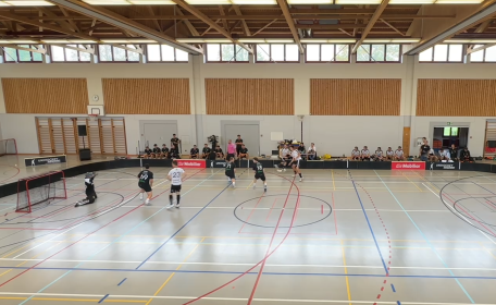 Bestplayer Philip Walter hämmert zum 4:1 das Runde ins Eckige. 